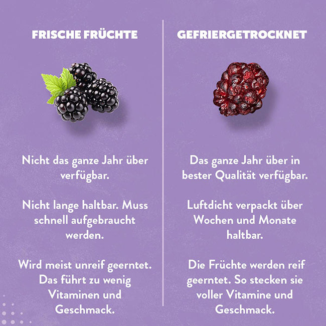Brombeeren-frisch-gefriergetrocknet