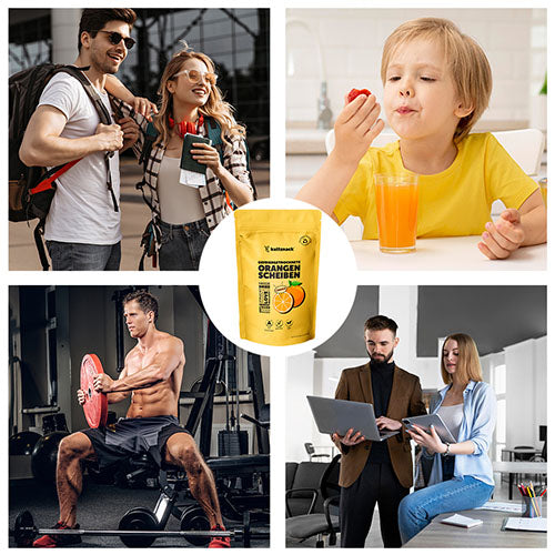 Gevriesdroogde sinaasappelschijfjes