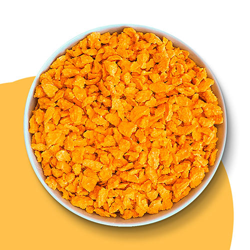 Gefriergetrocknete-Orangen-Stuecke